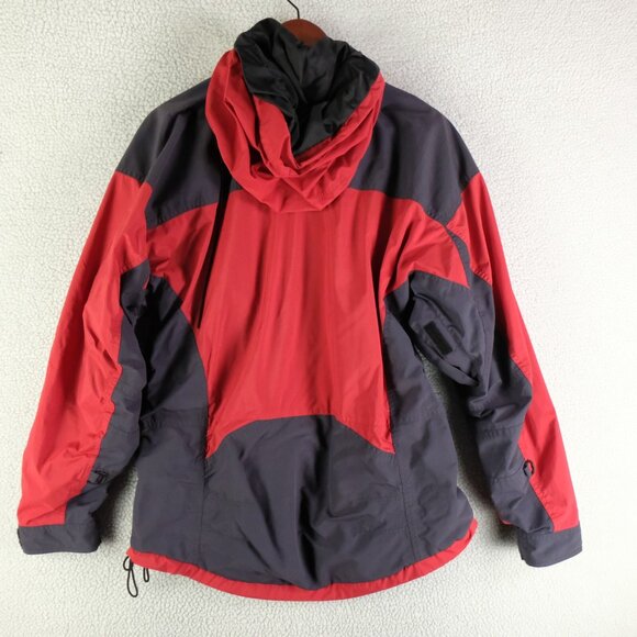 The North Face ATG Jacket Mens Small Red Blue Winter Shell Ski Nylon Hooded - Picture 5 of 10